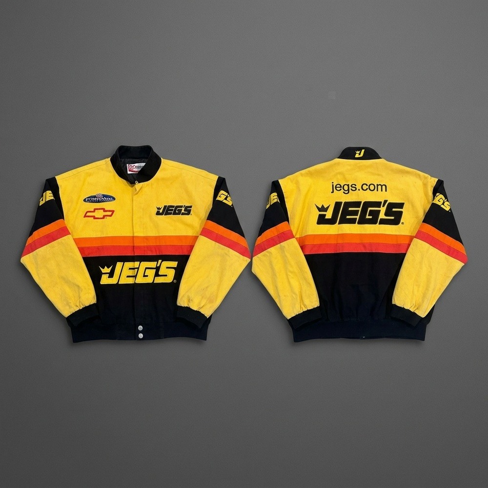 Vintage JEGS Chase Authentics Racing Jacket Men's XL NHRA Powerade Chevrolet